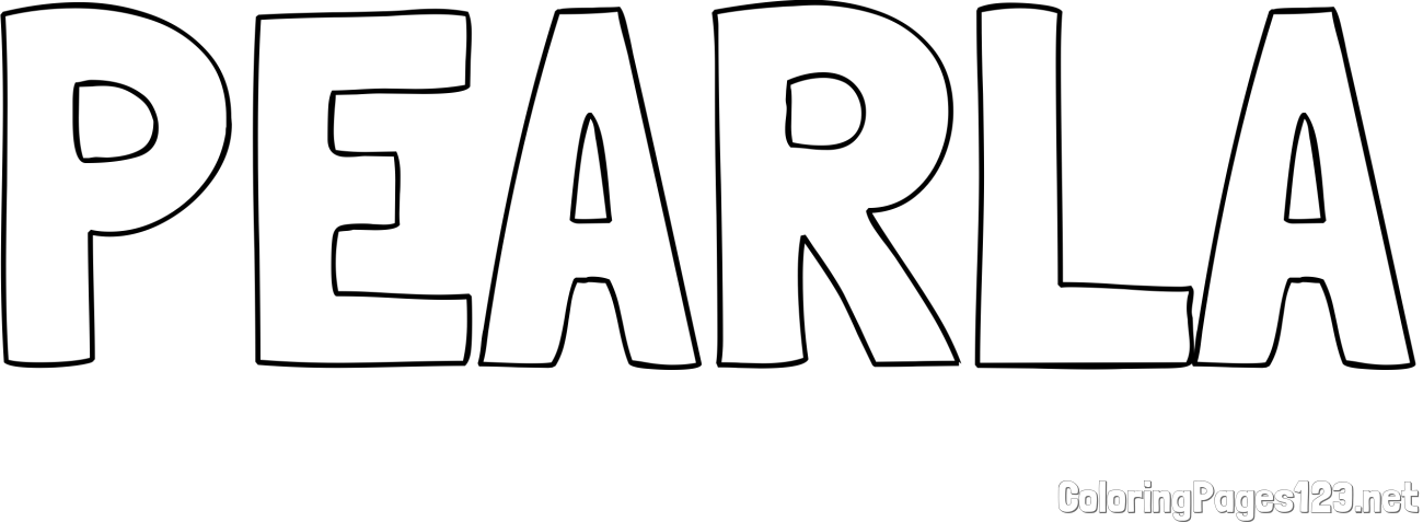 PEARLA Coloring Page