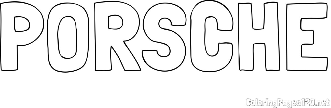 PORSCHE Coloring Page
