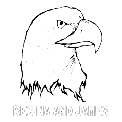 Online Created Coloring Page - REGINA AND JAMES Coloring Page and American Bald Eagle Head Coloring Page