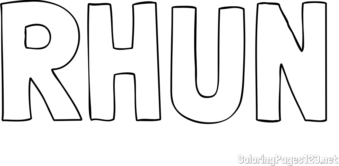 RHUN Coloring Page