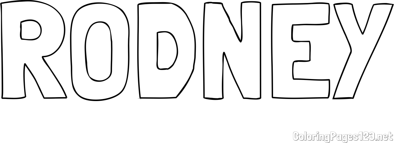 RODNEY Coloring Page