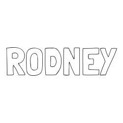 Online Created Coloring Page - RODNEY Coloring Page