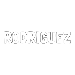RODRIGUEZ Coloring Page