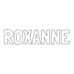 ROXANNE Coloring Page