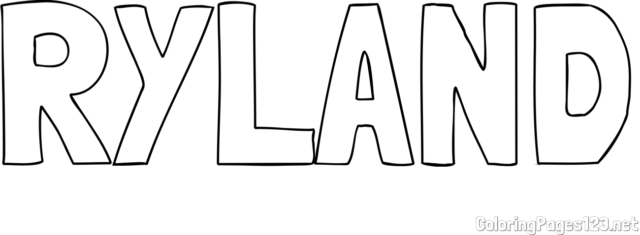 RYLAND Coloring Page