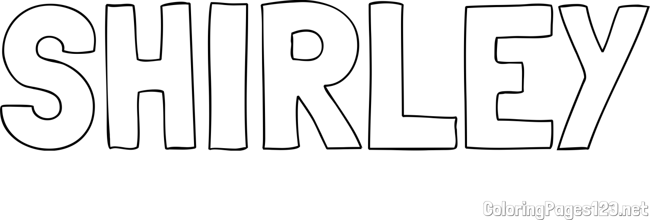 SHIRLEY Coloring Page