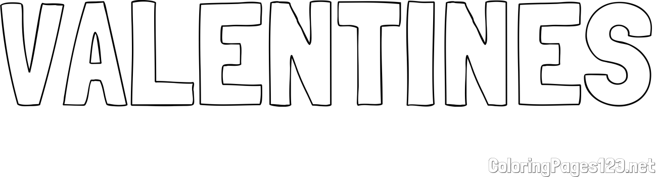 VALENTINES Coloring Page