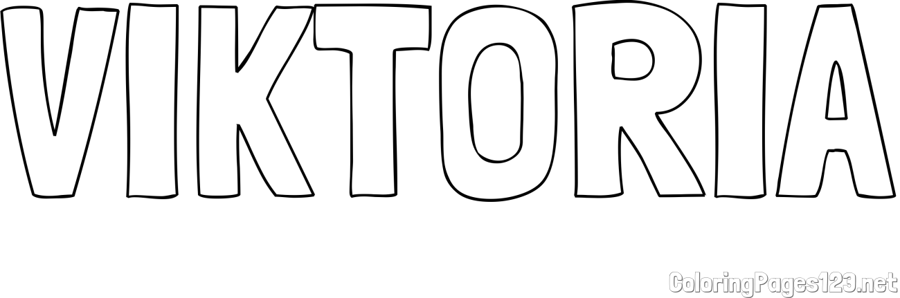VIKTORIA Coloring Page