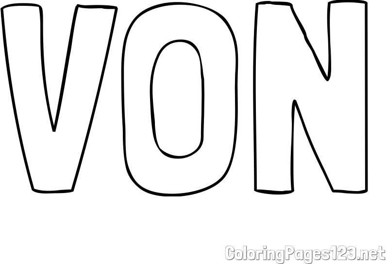 VON Coloring Page