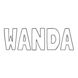 WANDA Coloring Page