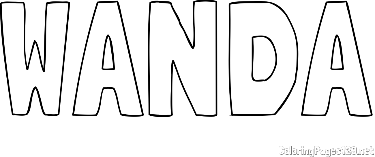 WANDA Coloring Page