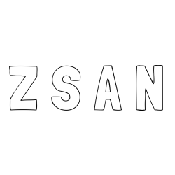 Z S A N Coloring Page