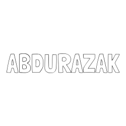 ABDURAZAK Coloring Page