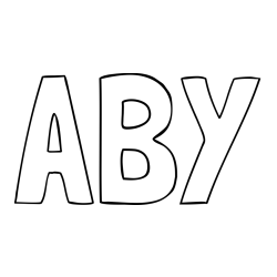 ABY Coloring Page