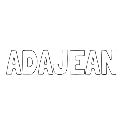 ADA-JEAN Coloring Page