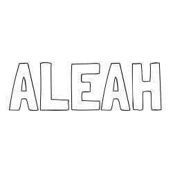 ALEAH Coloring Page
