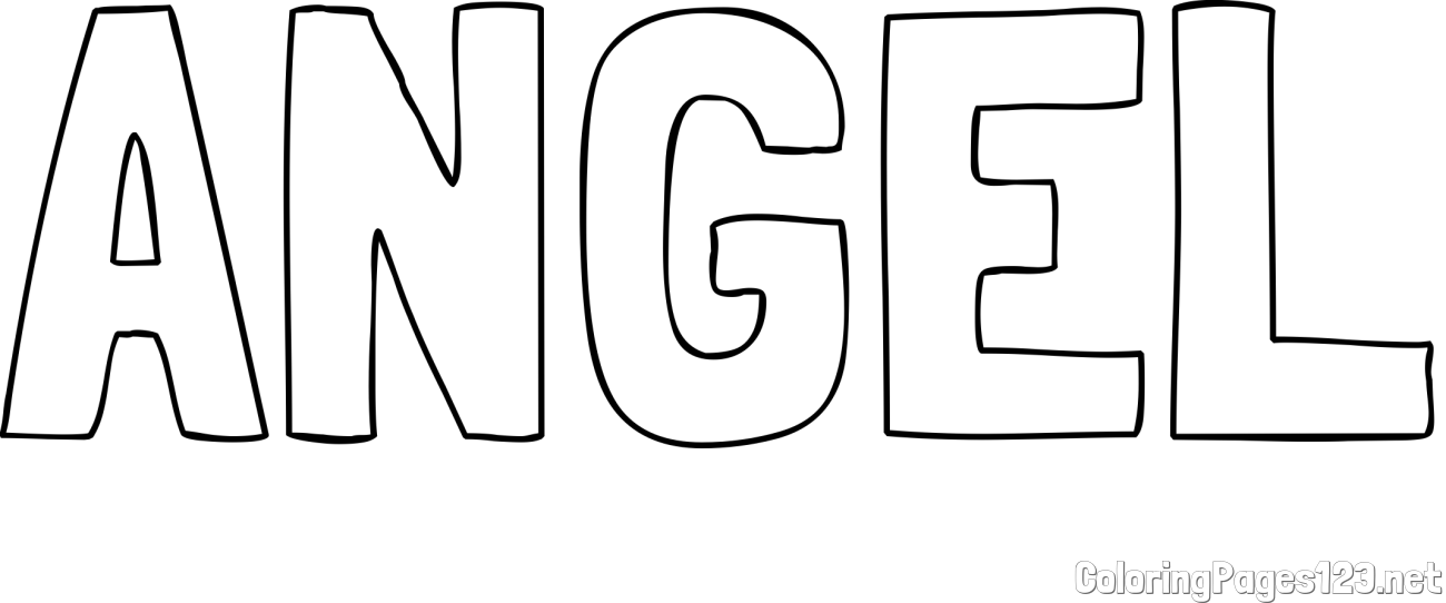 ANGEL Coloring Page