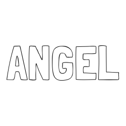 ANGEL Coloring Page