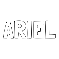 ARIEL Coloring Page