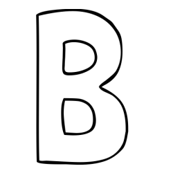 Online Created Coloring Page - B Coloring Page