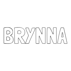 BRYNNA Coloring Page