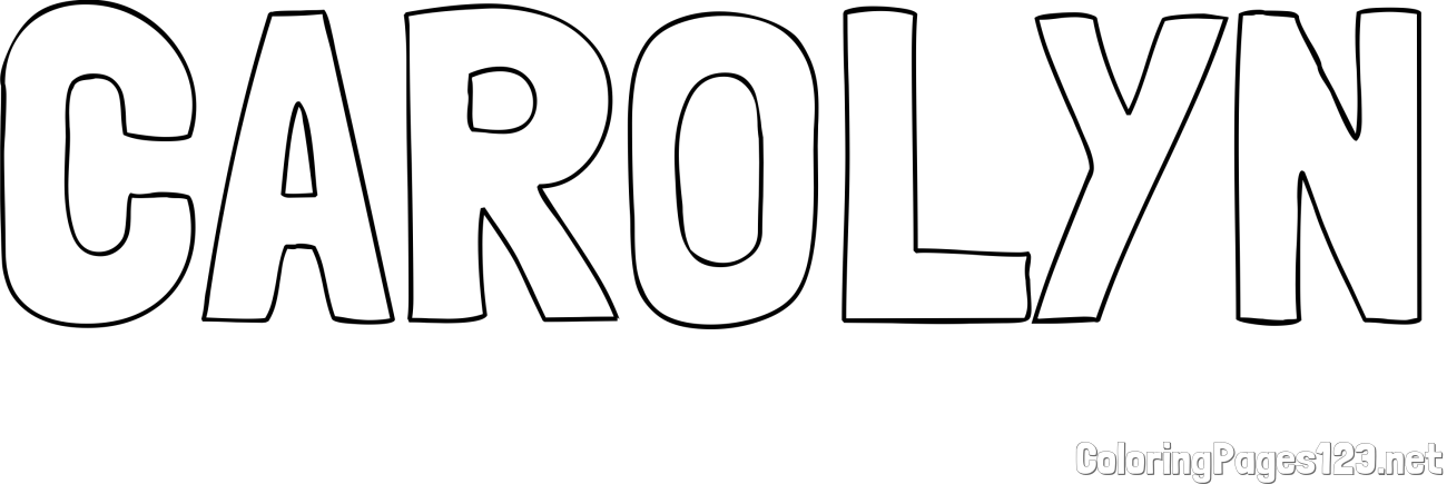 CAROLYN Coloring Page
