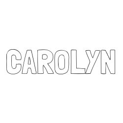CAROLYN Coloring Page