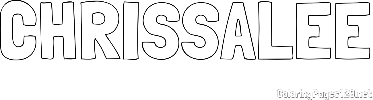 CHRISSALEE Coloring Page