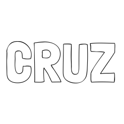 CRUZ Coloring Page
