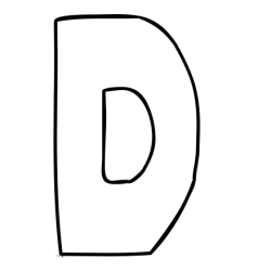 Online Created Coloring Page - D Coloring Page