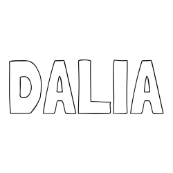 DALIA Coloring Page