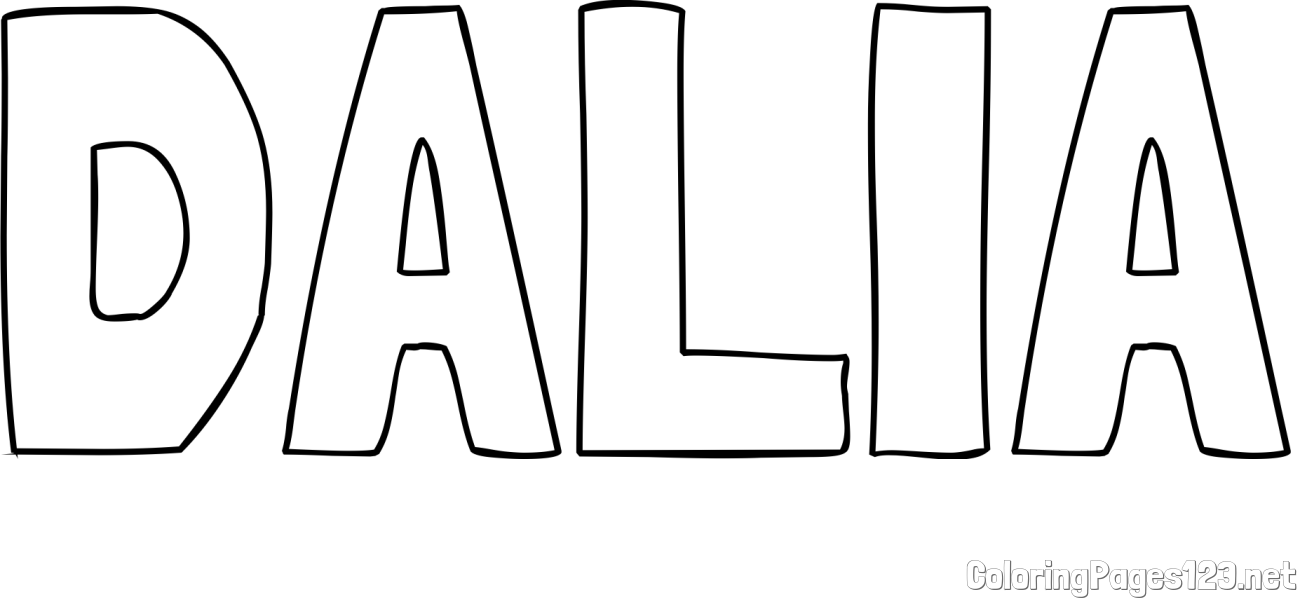 DALIA Coloring Page