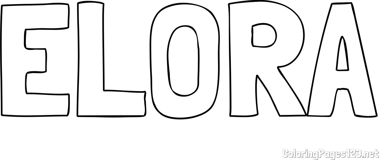 ELORA Coloring Page