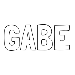GABE Coloring Page