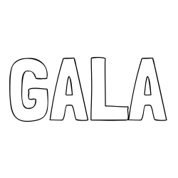GALA Coloring Page