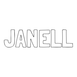 JANELL Coloring Page