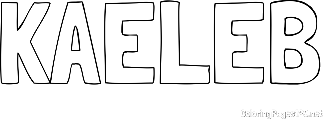 KAELEB Coloring Page