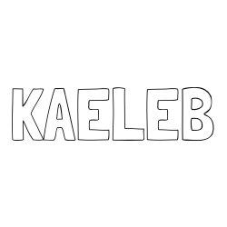 Online Created Coloring Page - KAELEB Coloring Page