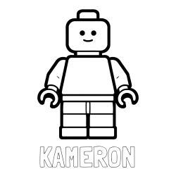 Online Created Coloring Page - KAMERON Coloring Page and Easy LEGO Character Coloring Page