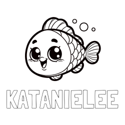 Online Created Coloring Page - KATANIE-LEE Coloring Page and Coloring Page of a Smiling Fish