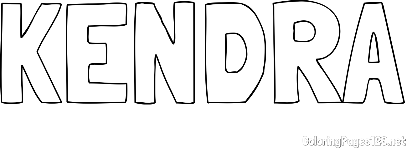 KENDRA Coloring Page