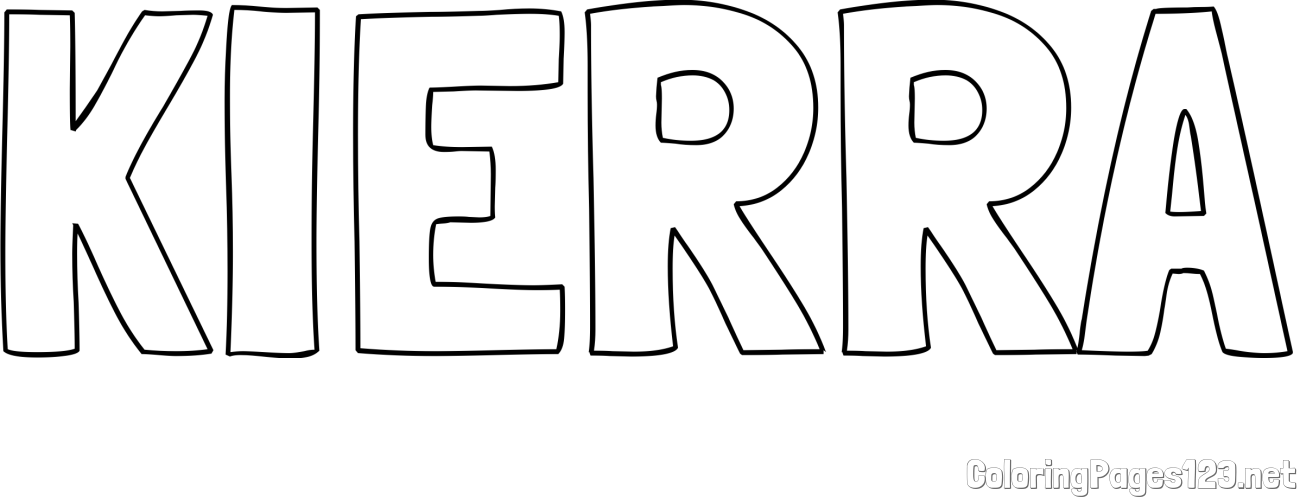 KIERRA Coloring Page