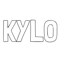 Online Created Coloring Page - KYLO Coloring Page
