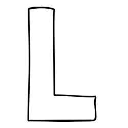 L Coloring Page