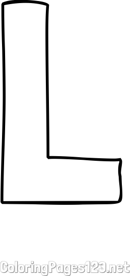 L Coloring Page