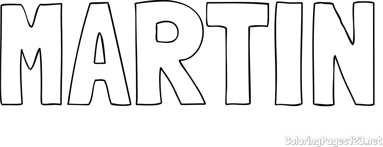 MARTIN Coloring Page