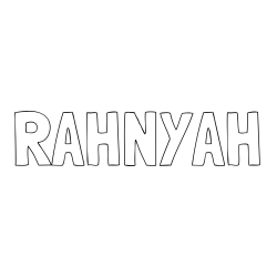 RAHNYAH Coloring Page