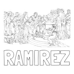 Online Created Coloring Page - RAMIREZ Coloring Page and Adult Coloring Page of People