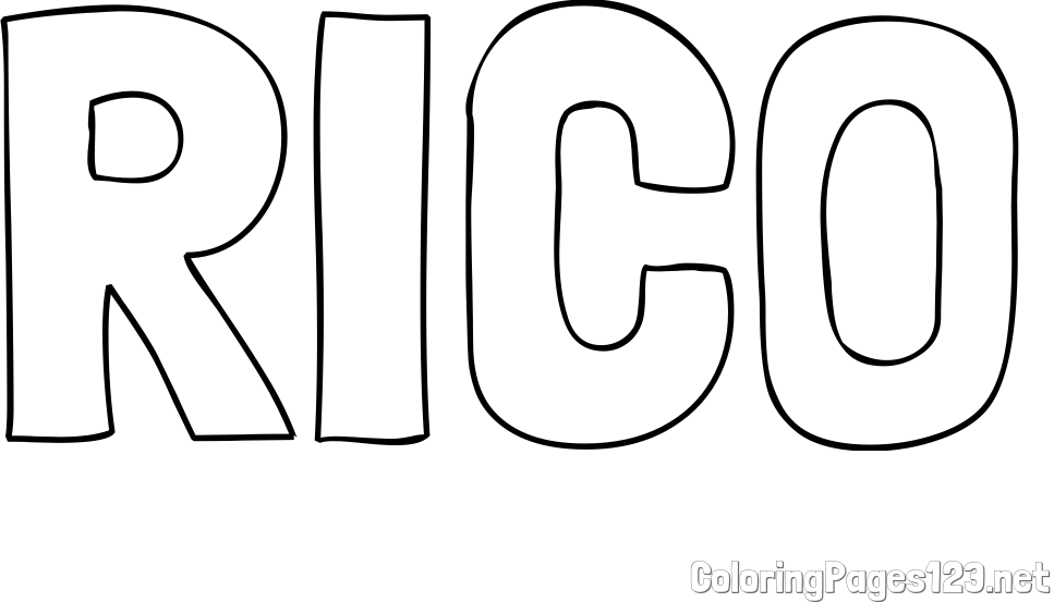 RICO Coloring Page