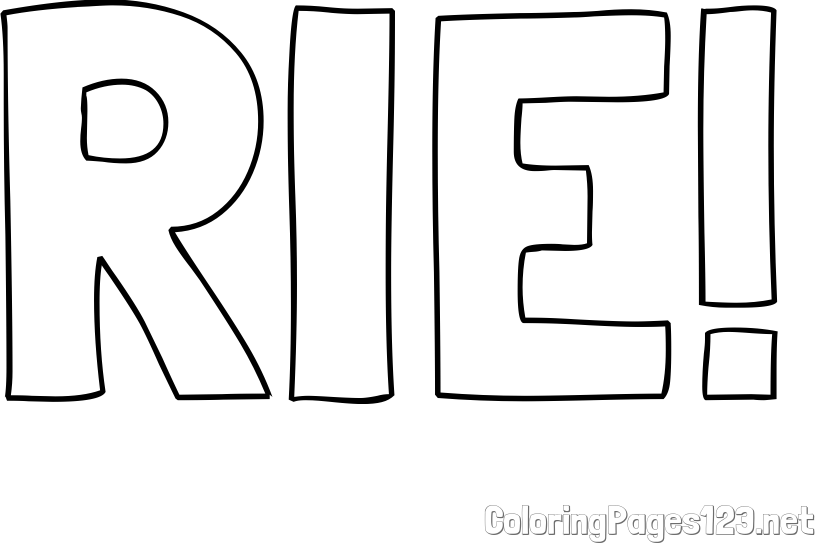 RIE! Coloring Page